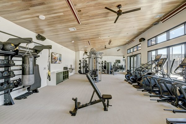 fitness center at The Taylor at Greenway Apartments