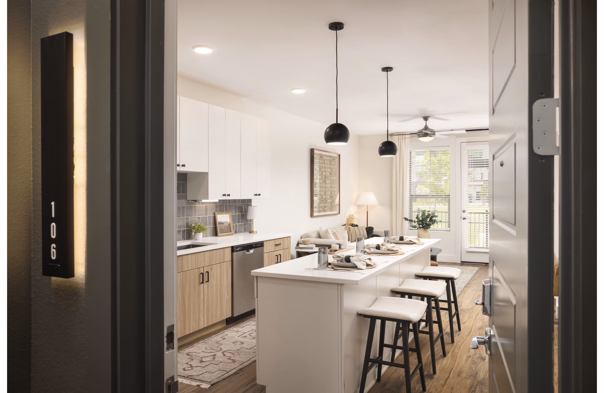 kitchen at The Taylor at Greenway Apartments