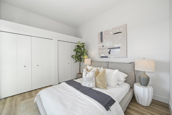 bedroom at The Parkline Apartments