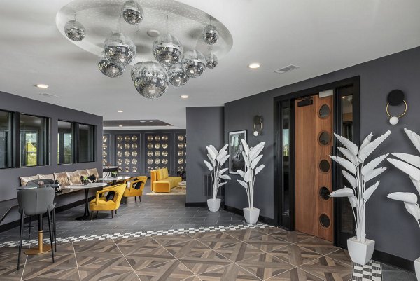 Elegant clubhouse with modern furnishings at Broadstone Berry Hill community