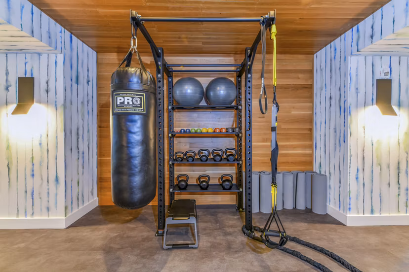 State-of-the-art fitness center with advanced equipment at Novel Midtown Apartments, perfect for active lifestyle enthusiasts