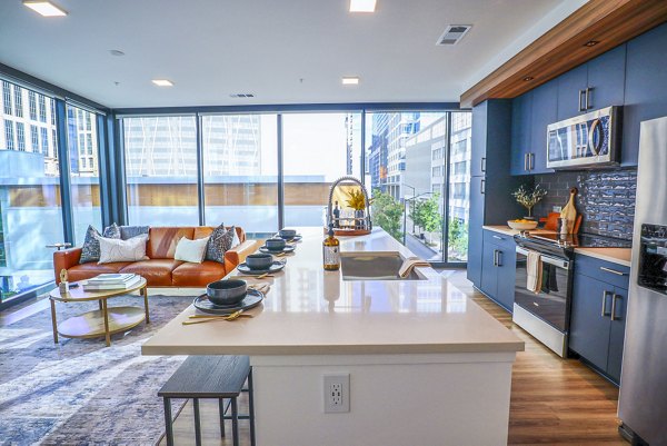 kitchen at Novel Midtown Apartments