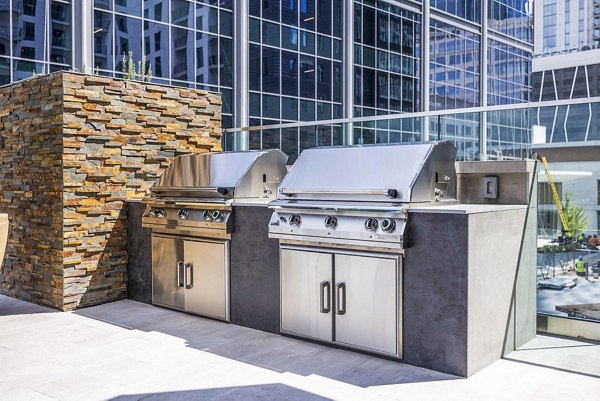 grill area/patio at Novel Midtown Apartments