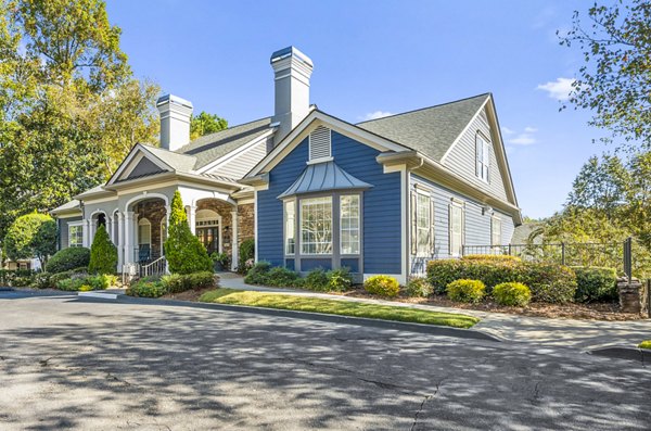 Elegant clubhouse with modern decor at Bridgewater Apartments, ideal for social gatherings and community events