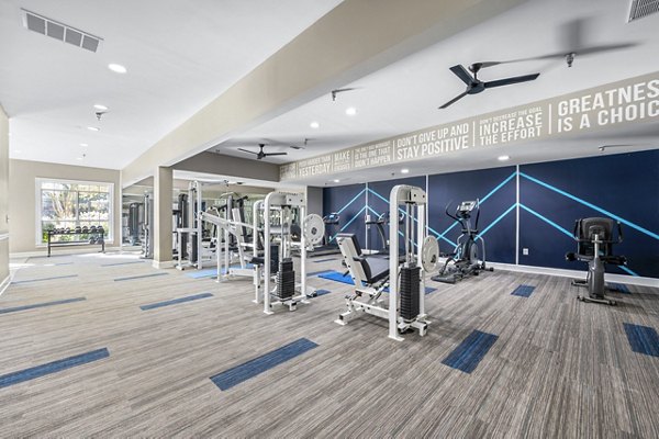 State-of-the-art fitness center with modern equipment at Bridgewater Apartments