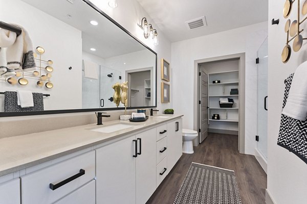 Modern bathroom with sleek fixtures at Soltra at Kierland Apartments