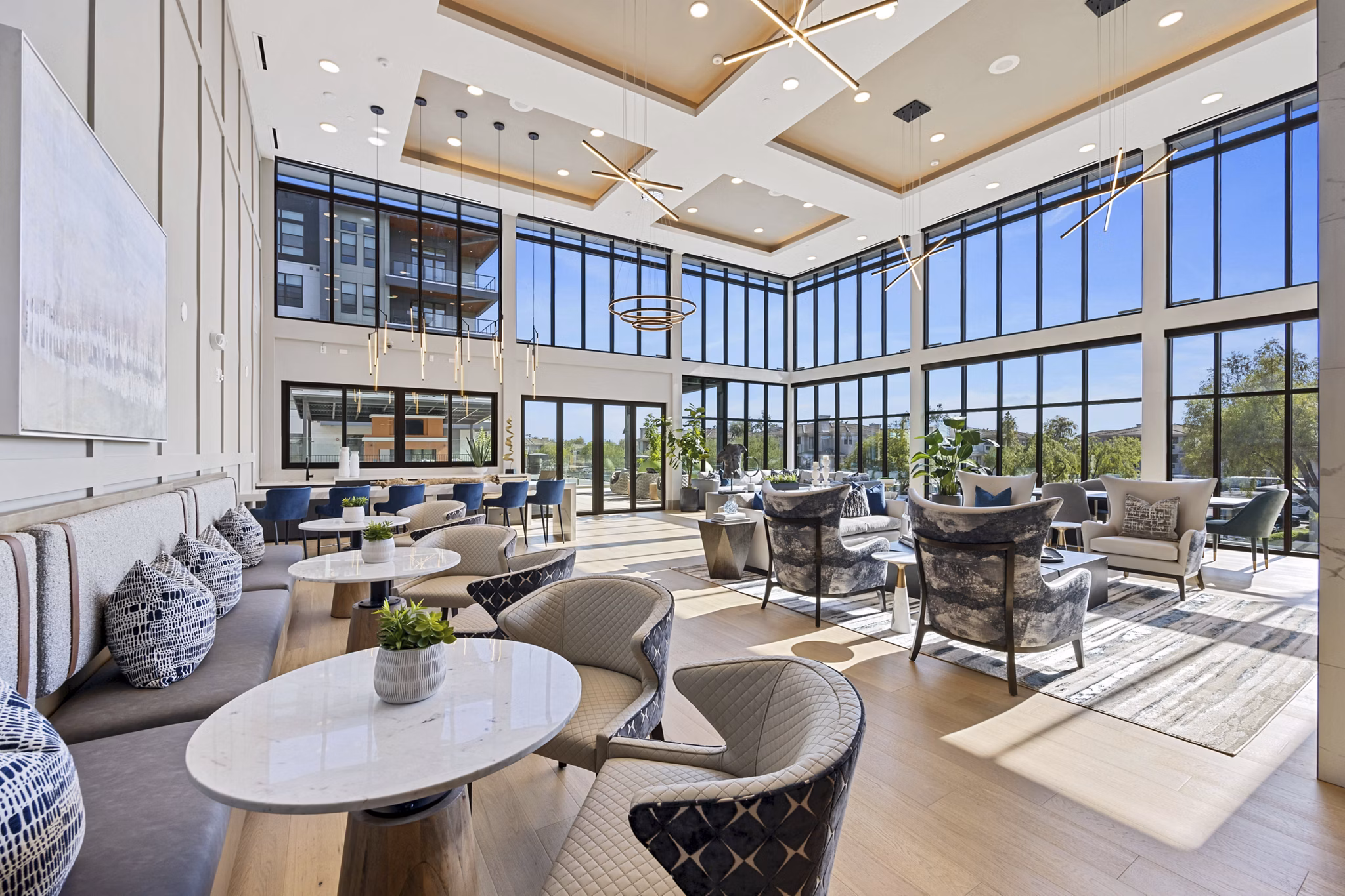 Clubhouse at Soltra at Kierland Apartments with luxury design elements
