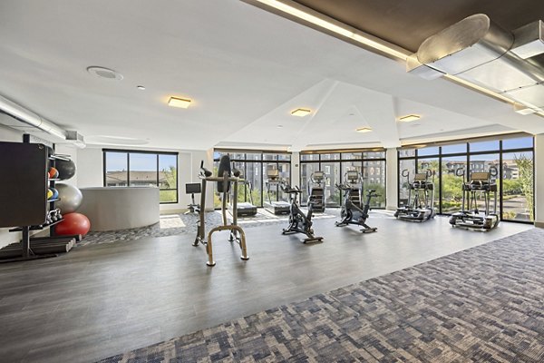 yoga/spin studio at Soltra at Kierland Apartments