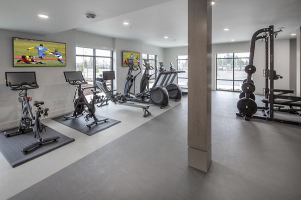 yoga/spin studio at Prose Hayden Island Apartments