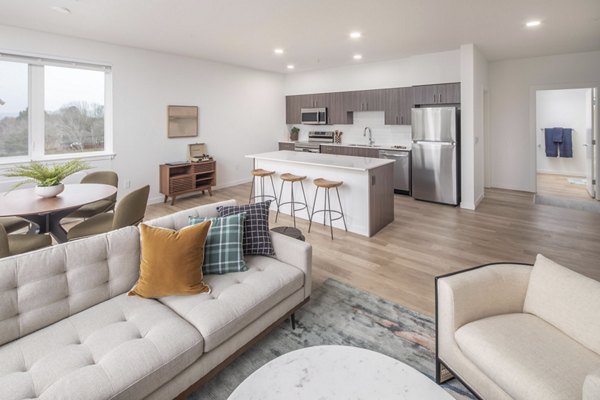 living room at Prose Hayden Island Apartments