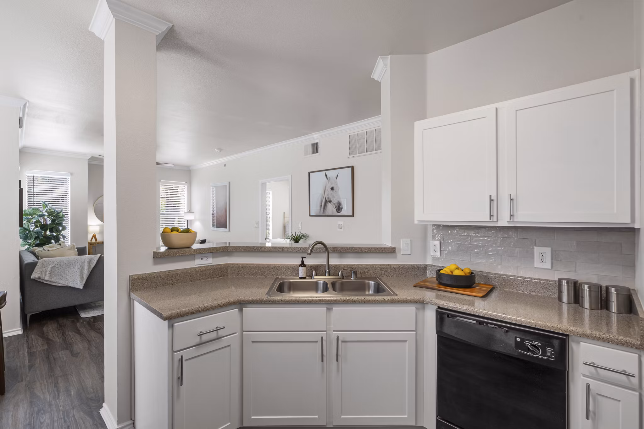 kitchen at Estates at Team Ranch Apartments