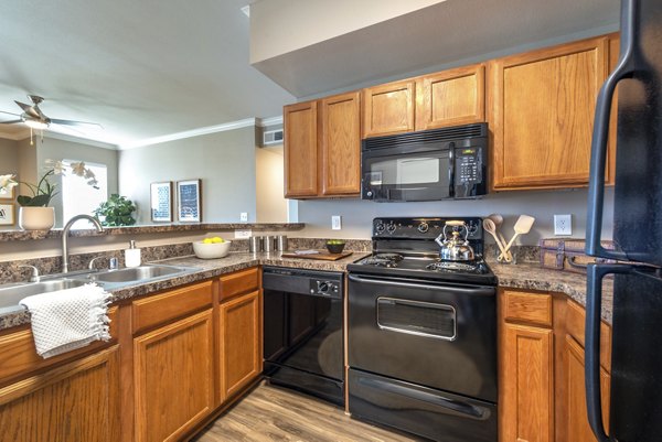 kitchen at Olympus Team Ranch Apartments