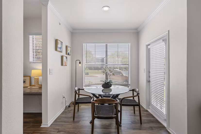 living room at Estates at Team Ranch Apartments