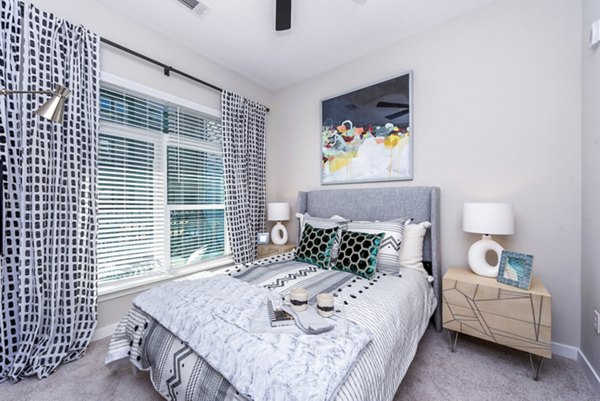 bedroom at NoDa Flats Apartments
