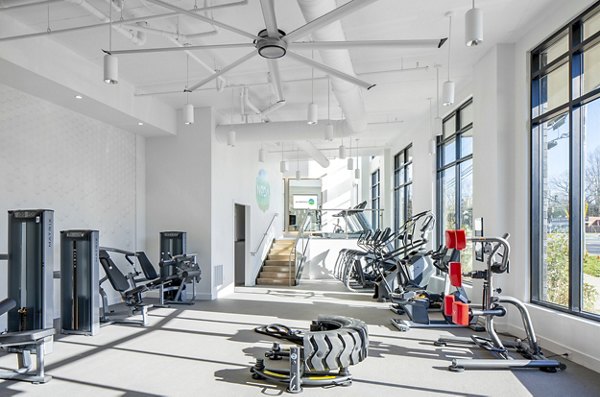 fitness center at NoDa Flats Apartments