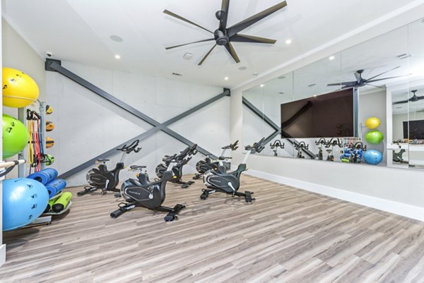 yoga/spin studio at Ventura Research Park Apartments
