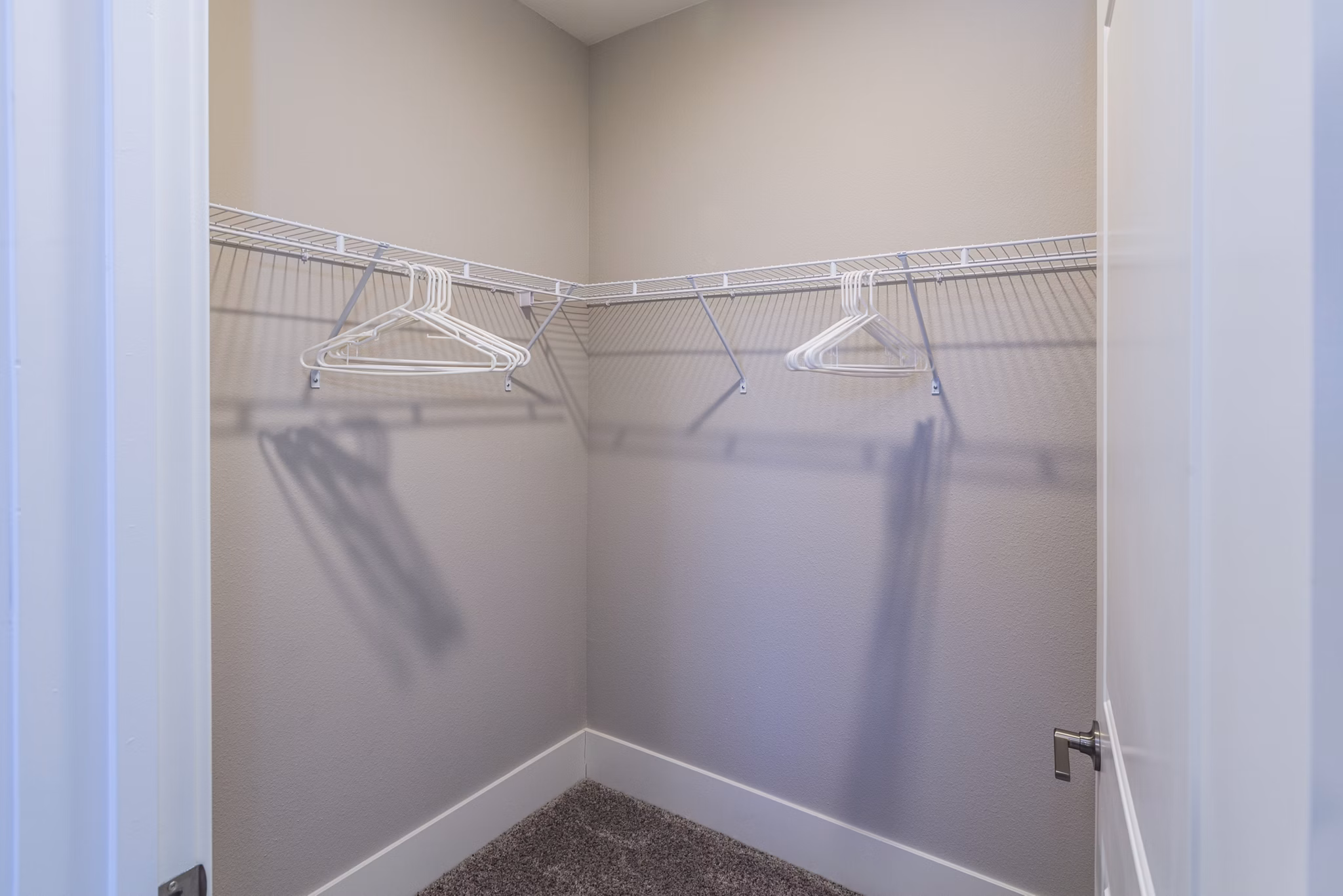 Retreat at Patriot Park Apartments: Bedroom closet with ample storage options