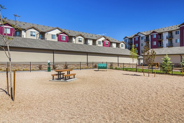 Dog park with agility equipment at Retreat at Patriot Park Apartments, luxury community with pet-friendly amenities