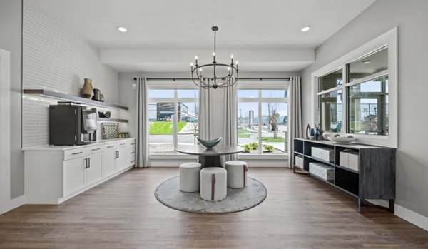 Clubhouse offering modern amenities at Millyard at Meadow Commons Apartments