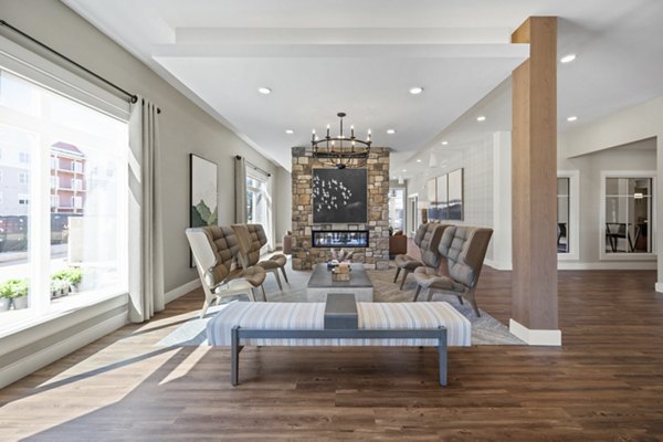 living room at Millyard at Meadow Commons Apartments