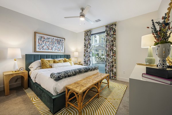 bedroom at 505 Courtland Apartments