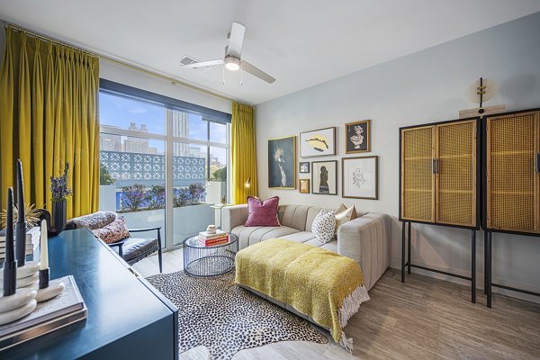 living room at 505 Courtland Apartments