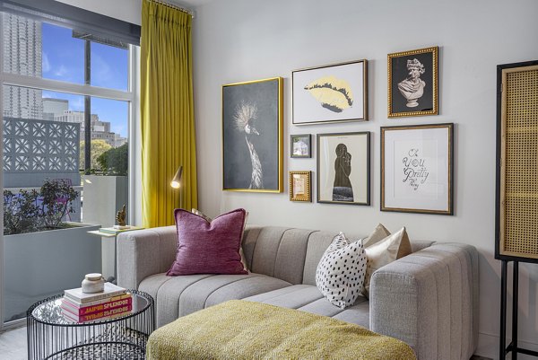 living room at 505 Courtland Apartments