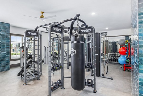 fitness center at The Premier Apartments