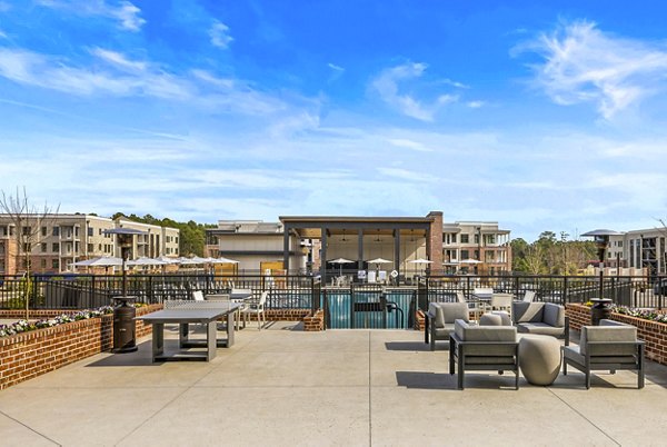 patio at The Premier Apartments