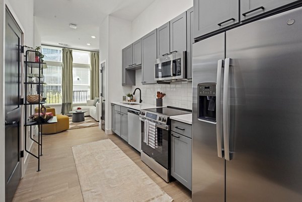 kitchen at Mira Apartments