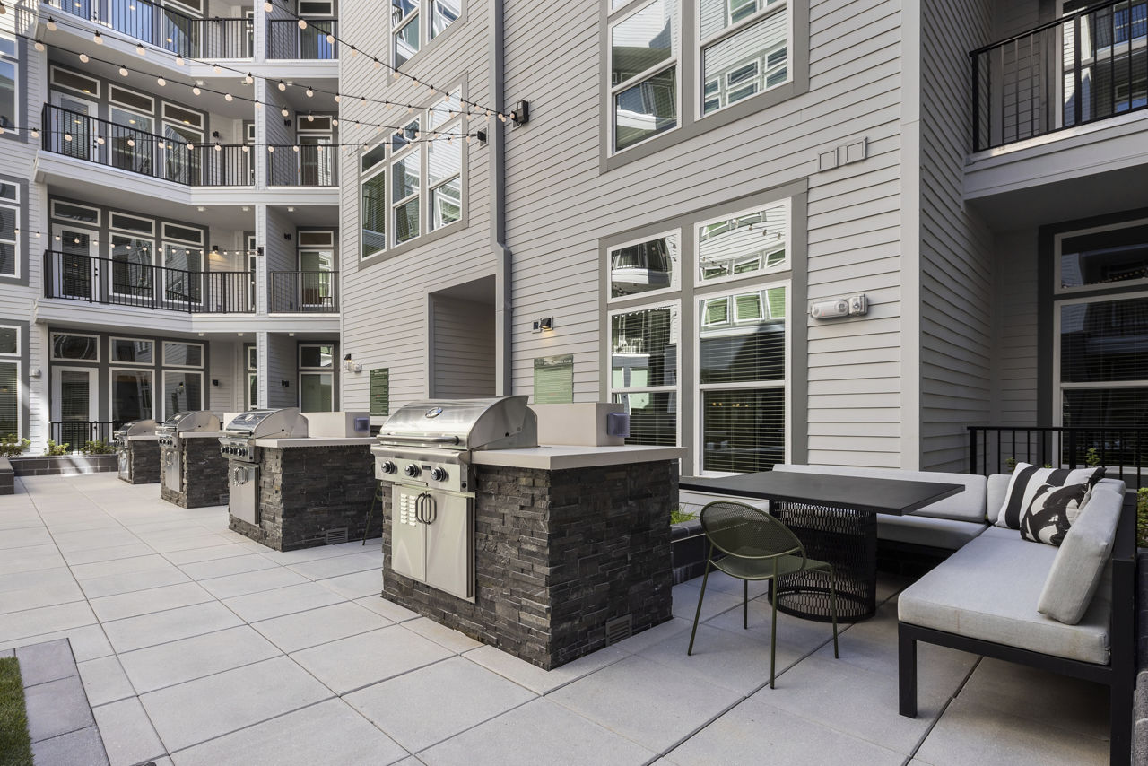 Grill area at Mira Raleigh Apartments (1 of 2)