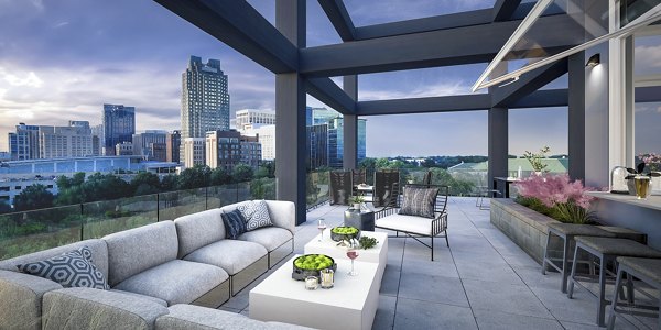 patio at Mira Apartments