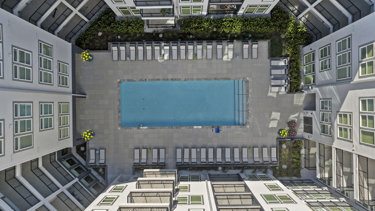 Pool at Mira Raleigh Apartments (2 of 2)