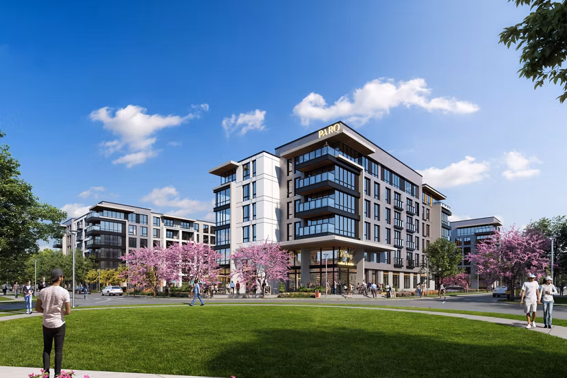 rendering at 500 PARQ Apartments