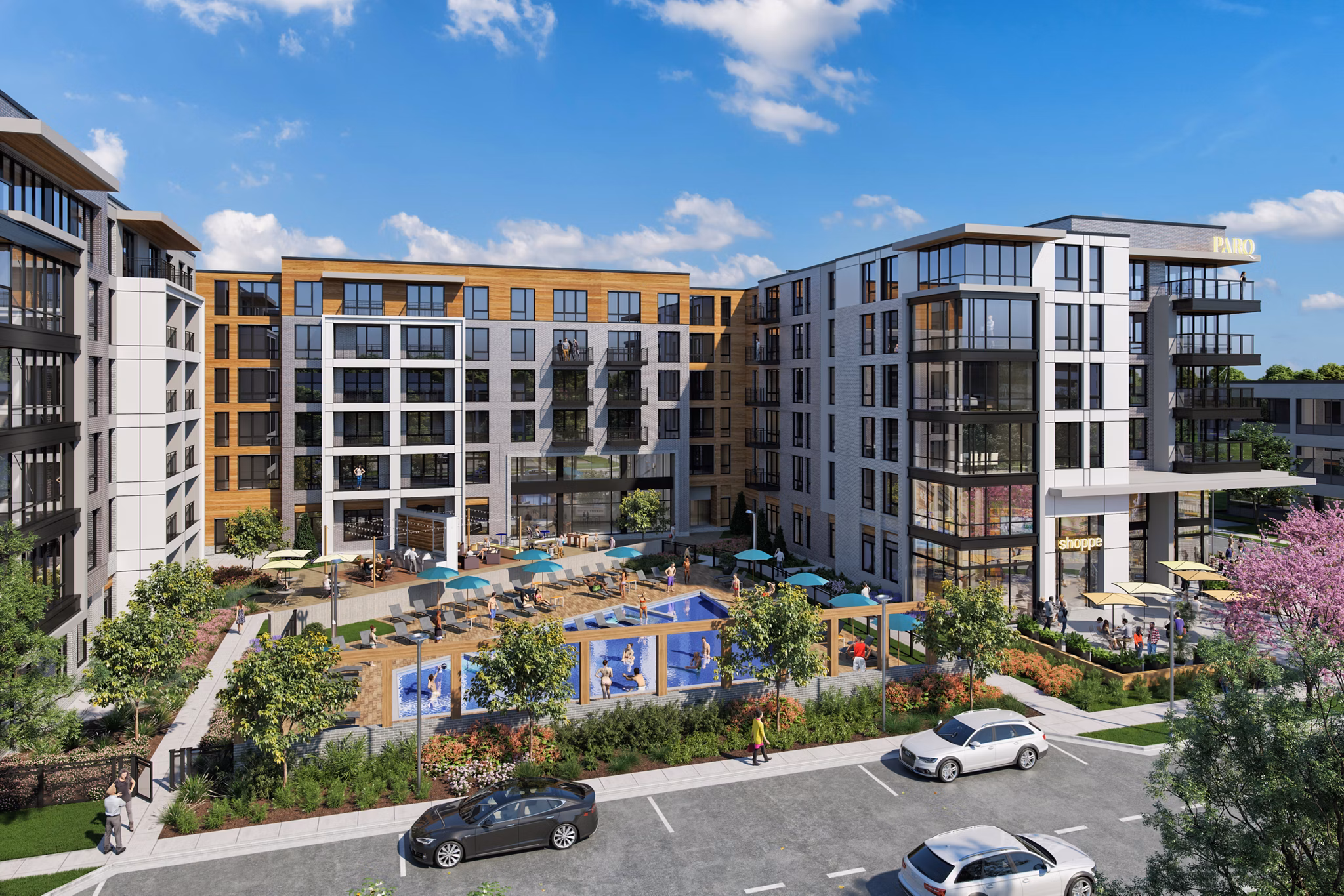 rendering at 500 PARQ Apartments