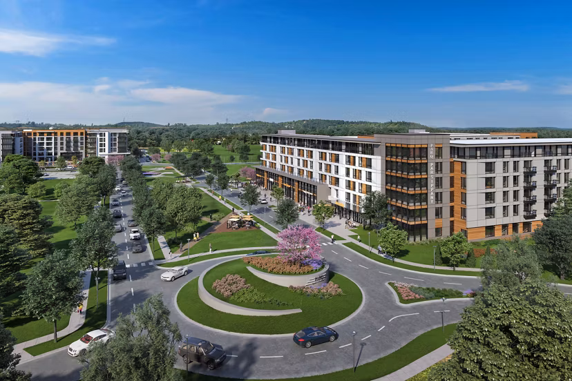 rendering at 500 PARQ Apartments