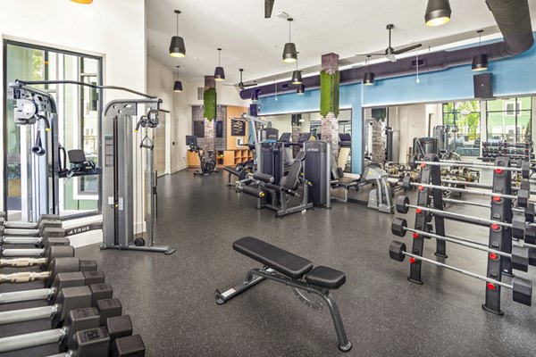 fitness center at Queens Wedgewood HoustonApartments