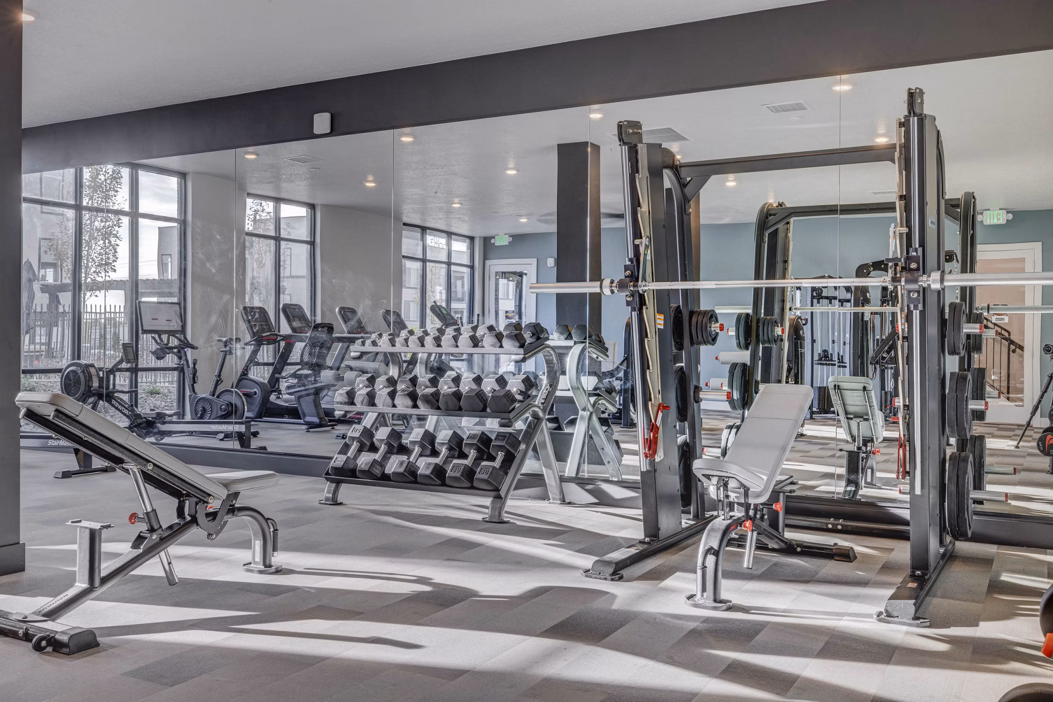 fitness center at Altitude Apartments