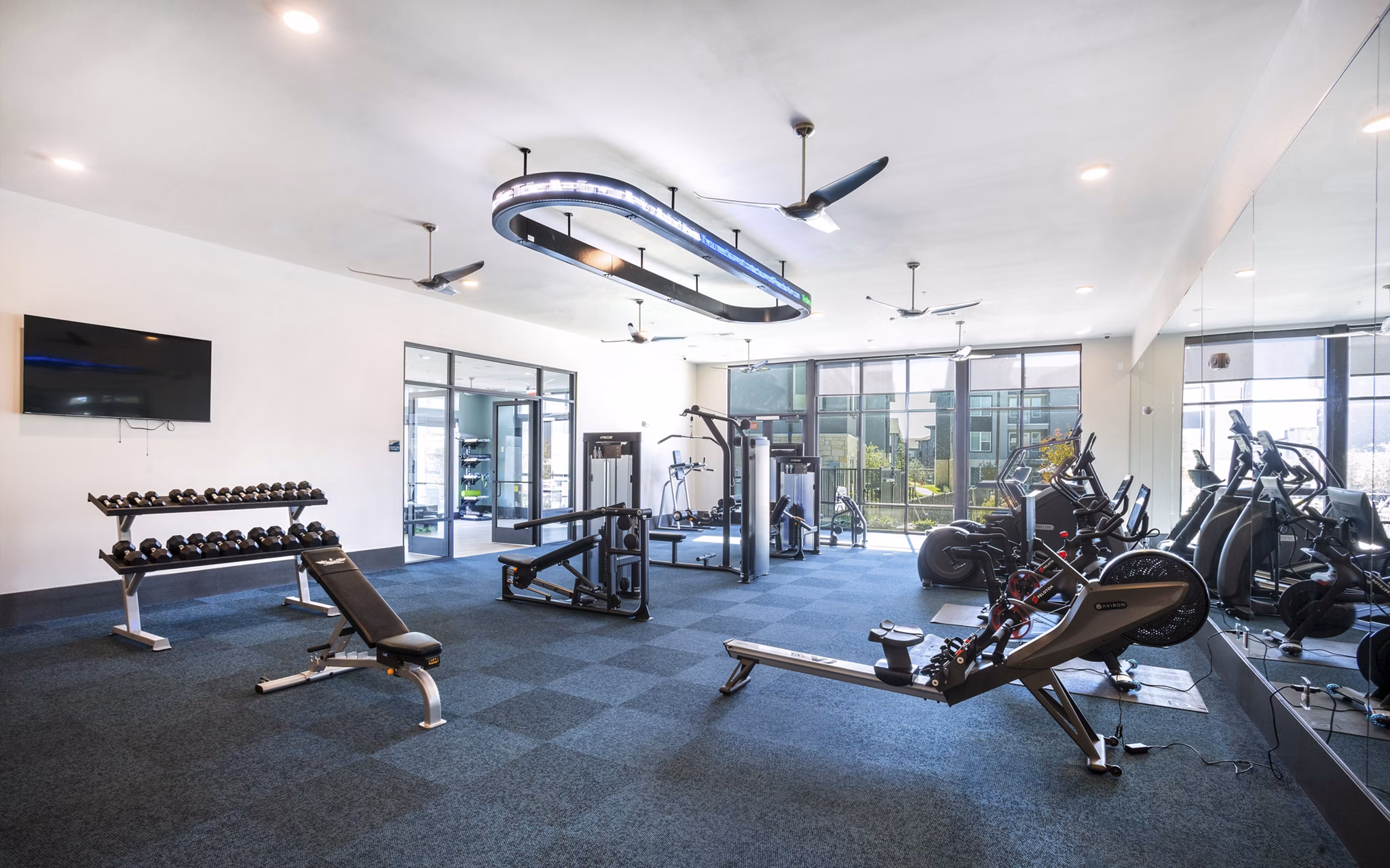 fitness center at Brio Apartments 