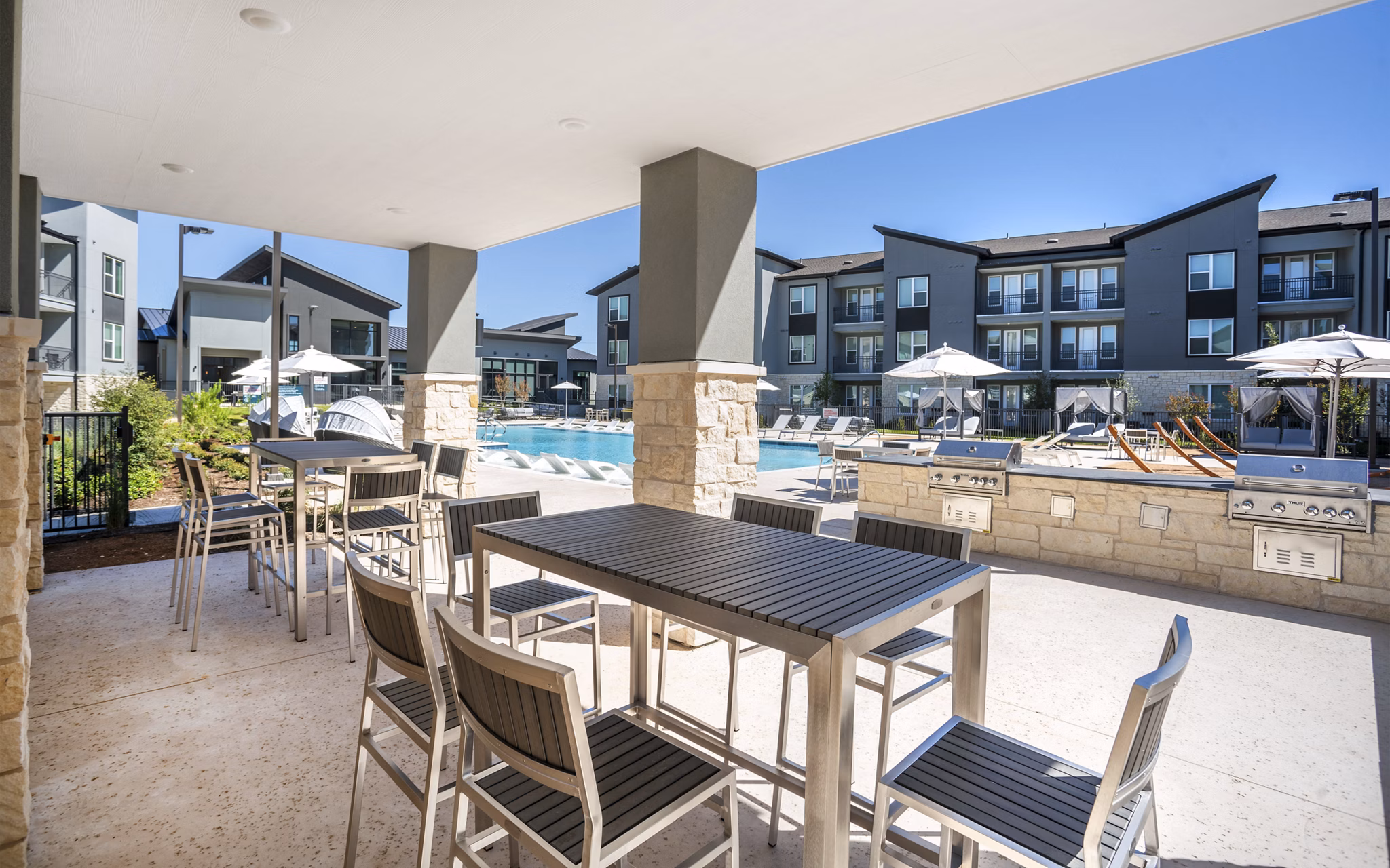 patio at Brio Apartments