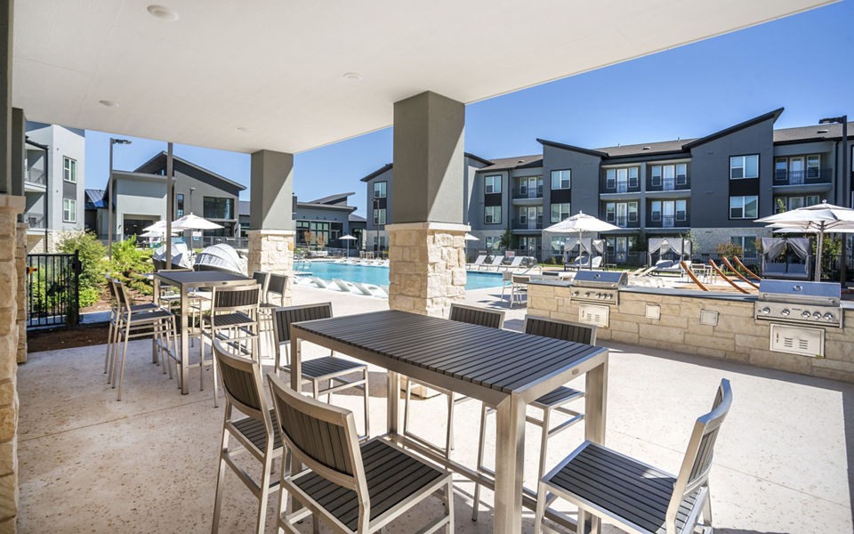 patio at Brio Apartments