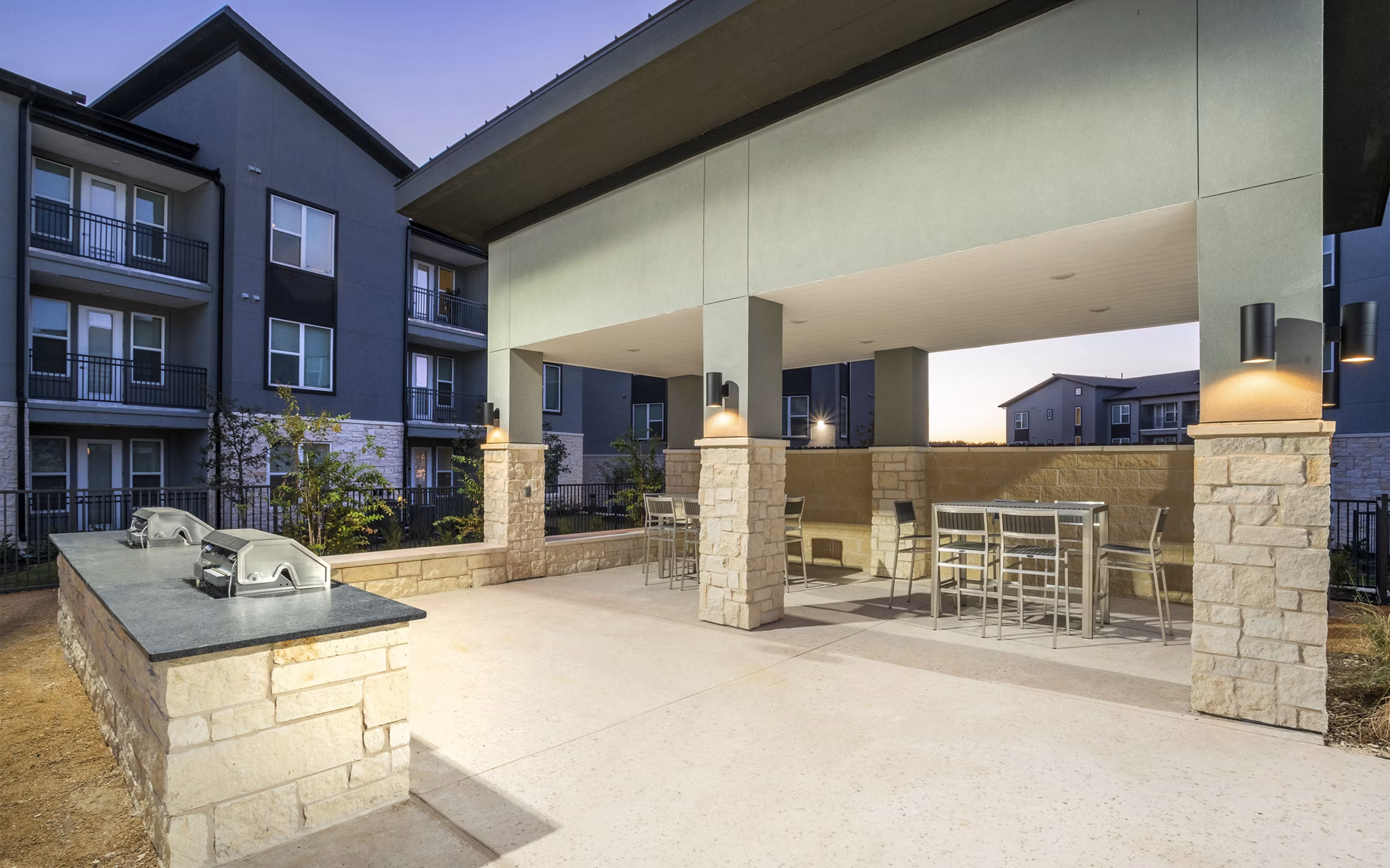 patio at Brio Apartments