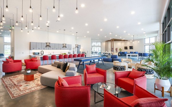 Clubhouse with modern design and comfortable seating at The Sommery Apartments