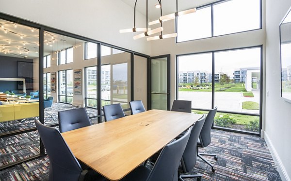 Meeting facility at The Sommery Apartments featuring modern design and state-of-the-art equipment, perfect for business gatherings and presentations