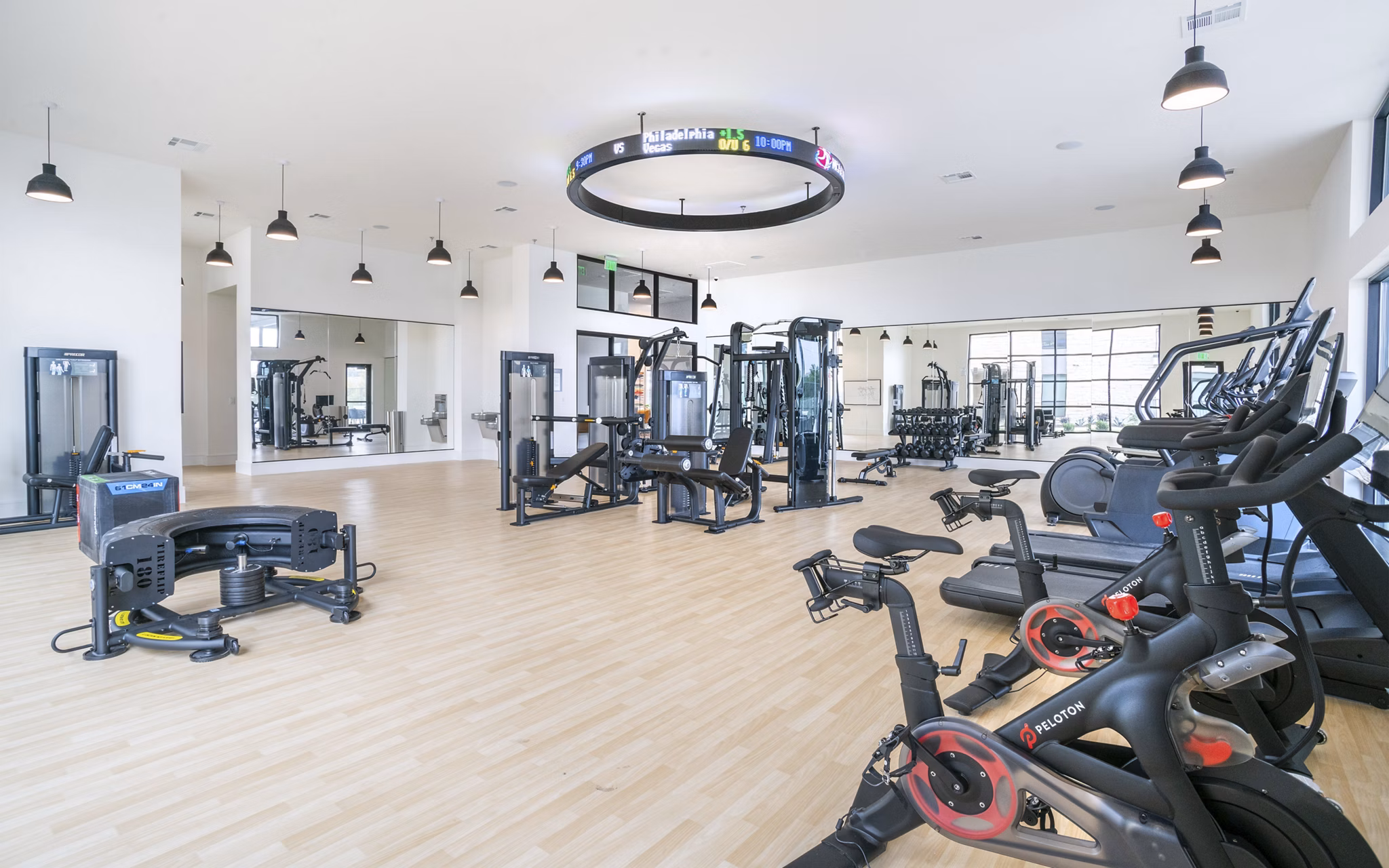 State-of-the-art fitness center with modern equipment at The Sommery Apartments in Greystar community