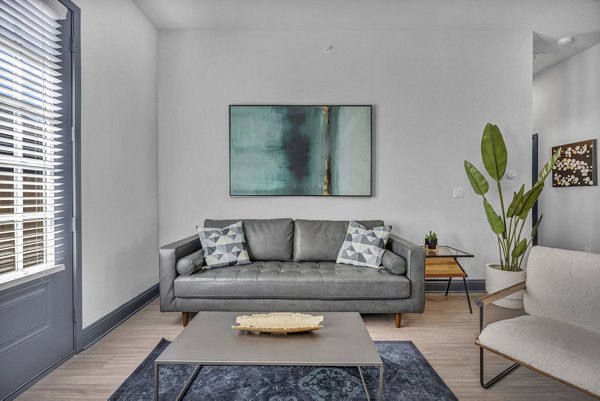 living room at Haven at Mission Trace Apartments