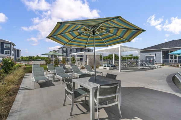 patio at Haven at Mission Trace Apartments