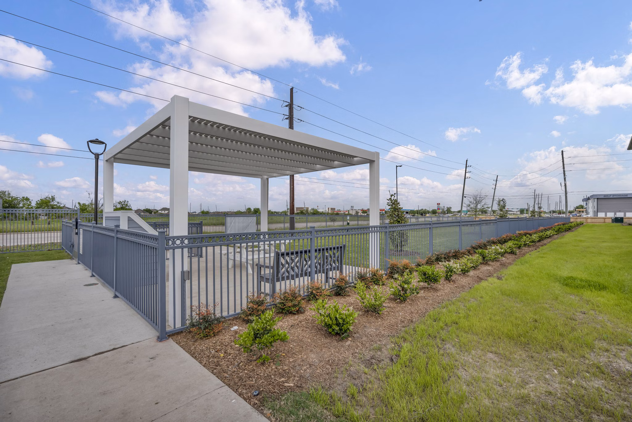grill area at Haven at Mission Trace Apartments