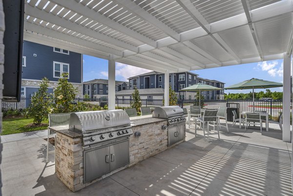 grill area at Haven at Mission Trace Apartments