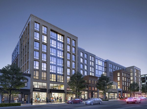 Collection 14 Apartments: Elegant view of luxury high-rise apartments in a vibrant urban setting